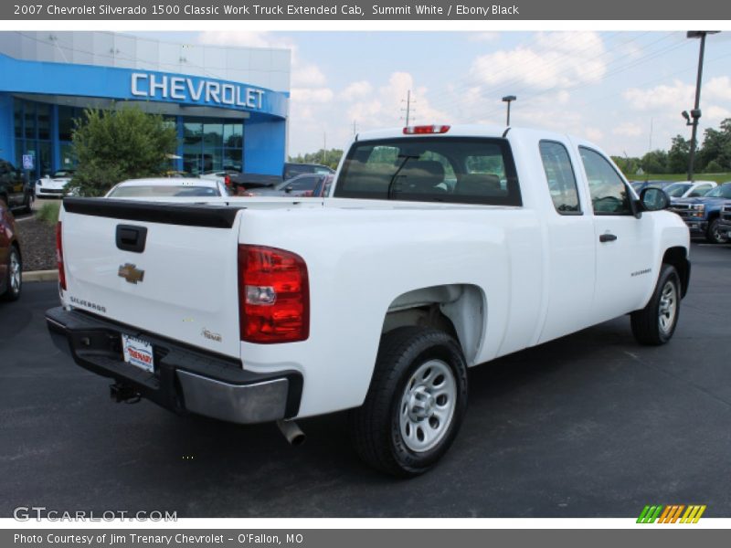 Summit White / Ebony Black 2007 Chevrolet Silverado 1500 Classic Work Truck Extended Cab