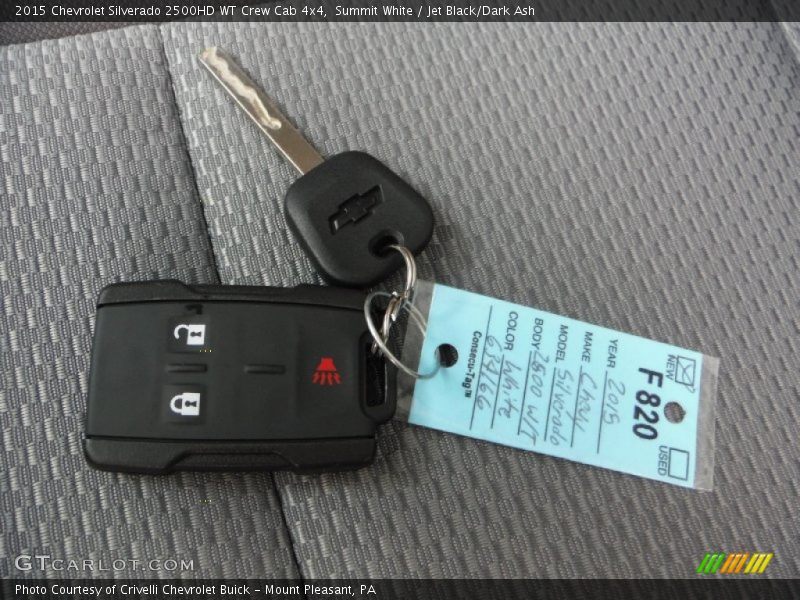 Summit White / Jet Black/Dark Ash 2015 Chevrolet Silverado 2500HD WT Crew Cab 4x4