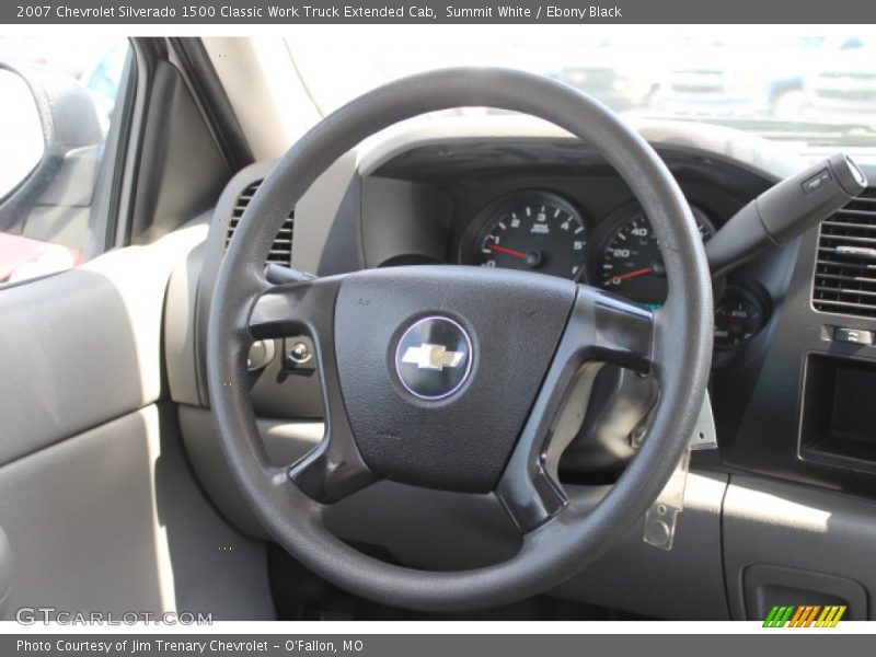 Summit White / Ebony Black 2007 Chevrolet Silverado 1500 Classic Work Truck Extended Cab