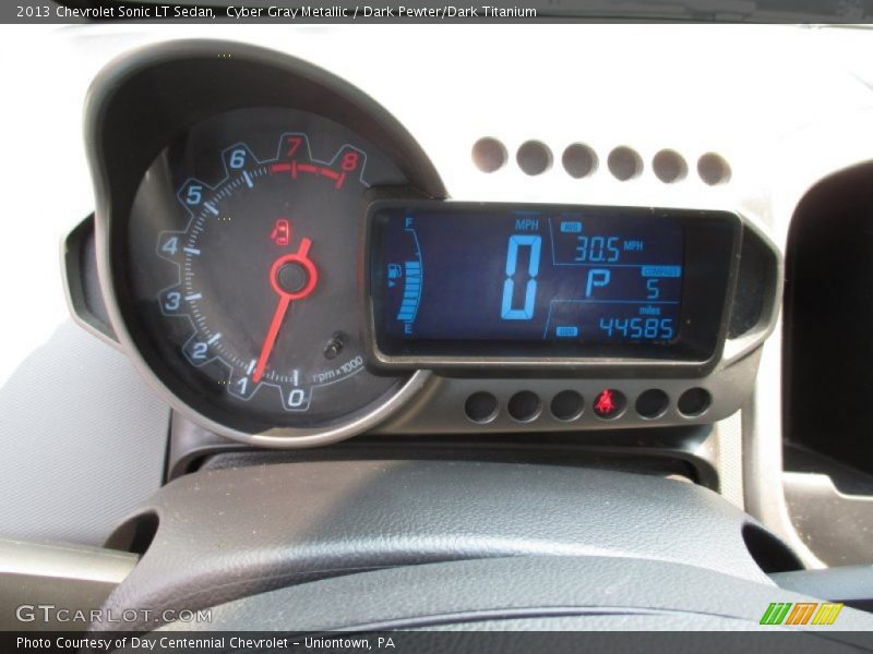 Cyber Gray Metallic / Dark Pewter/Dark Titanium 2013 Chevrolet Sonic LT Sedan