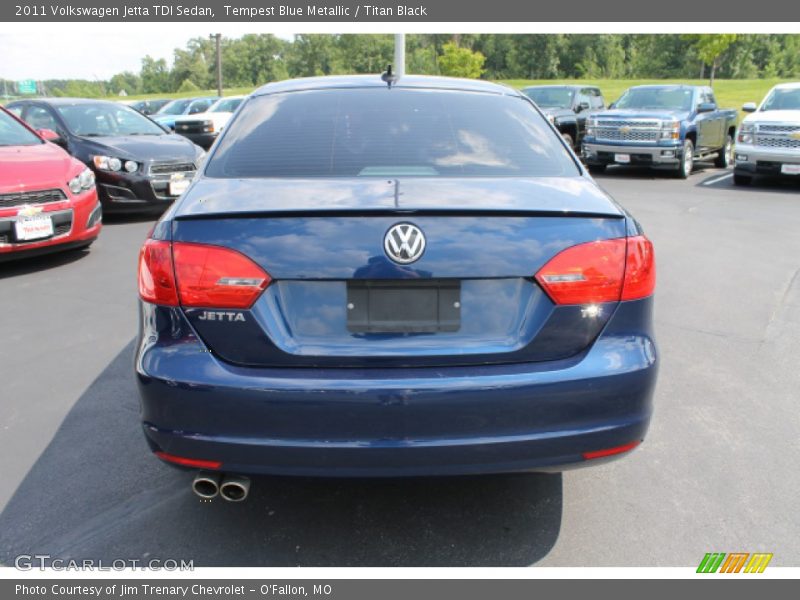 Tempest Blue Metallic / Titan Black 2011 Volkswagen Jetta TDI Sedan