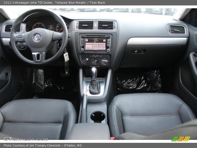 Tempest Blue Metallic / Titan Black 2011 Volkswagen Jetta TDI Sedan