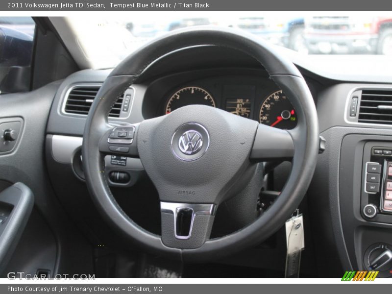 Tempest Blue Metallic / Titan Black 2011 Volkswagen Jetta TDI Sedan