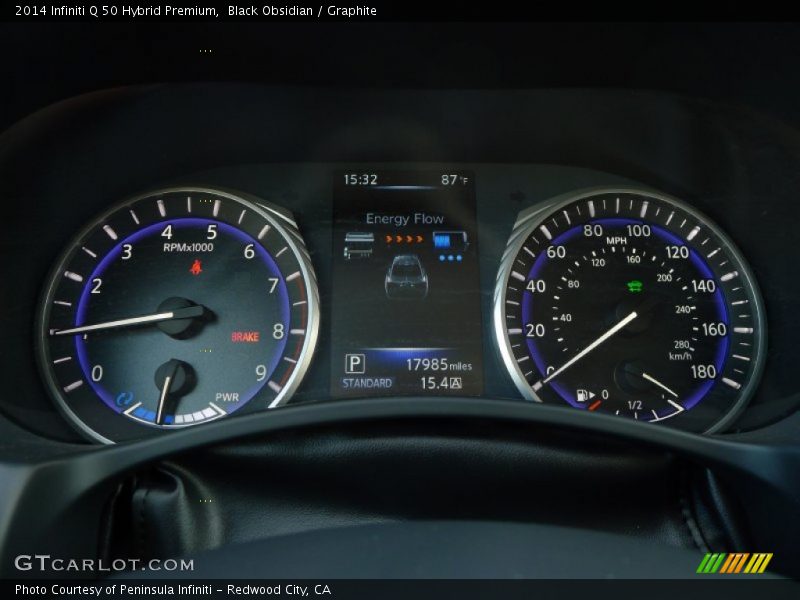 Black Obsidian / Graphite 2014 Infiniti Q 50 Hybrid Premium