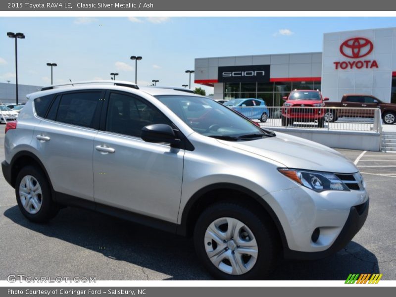 Classic Silver Metallic / Ash 2015 Toyota RAV4 LE