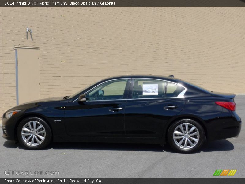 Black Obsidian / Graphite 2014 Infiniti Q 50 Hybrid Premium