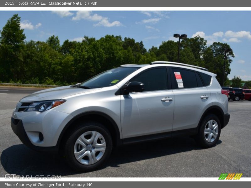 Classic Silver Metallic / Ash 2015 Toyota RAV4 LE