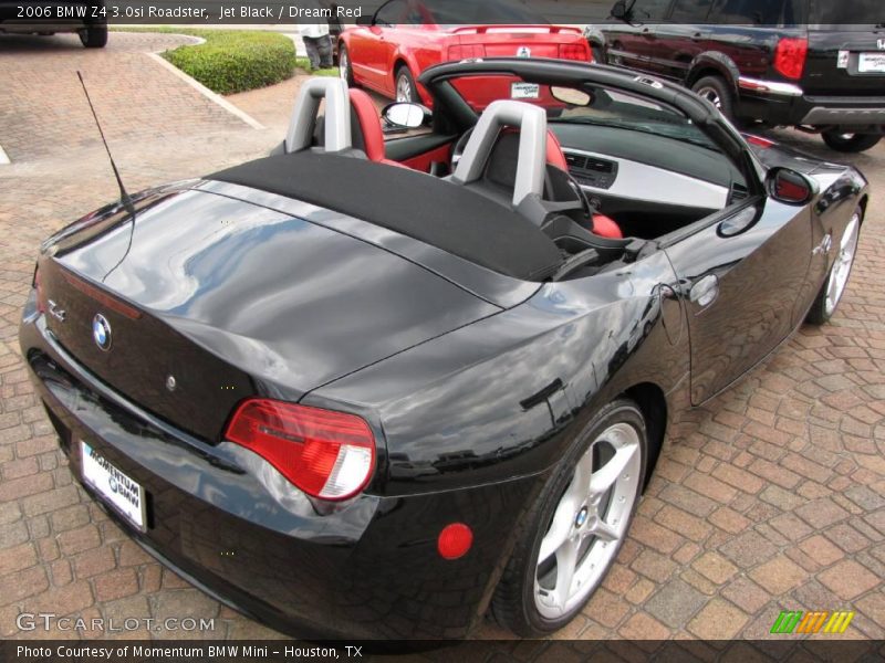 Jet Black / Dream Red 2006 BMW Z4 3.0si Roadster