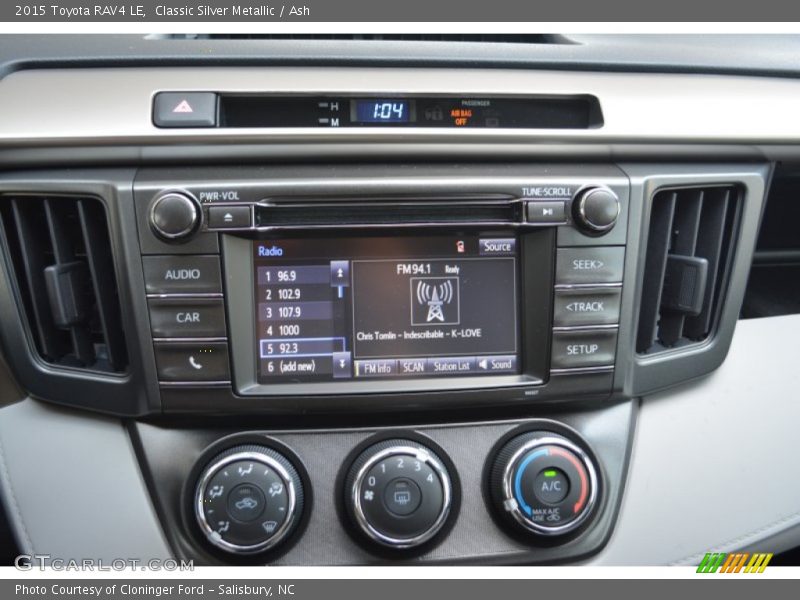 Classic Silver Metallic / Ash 2015 Toyota RAV4 LE