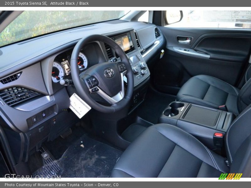 Attitude Black / Black 2015 Toyota Sienna SE