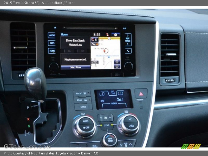 Attitude Black / Black 2015 Toyota Sienna SE