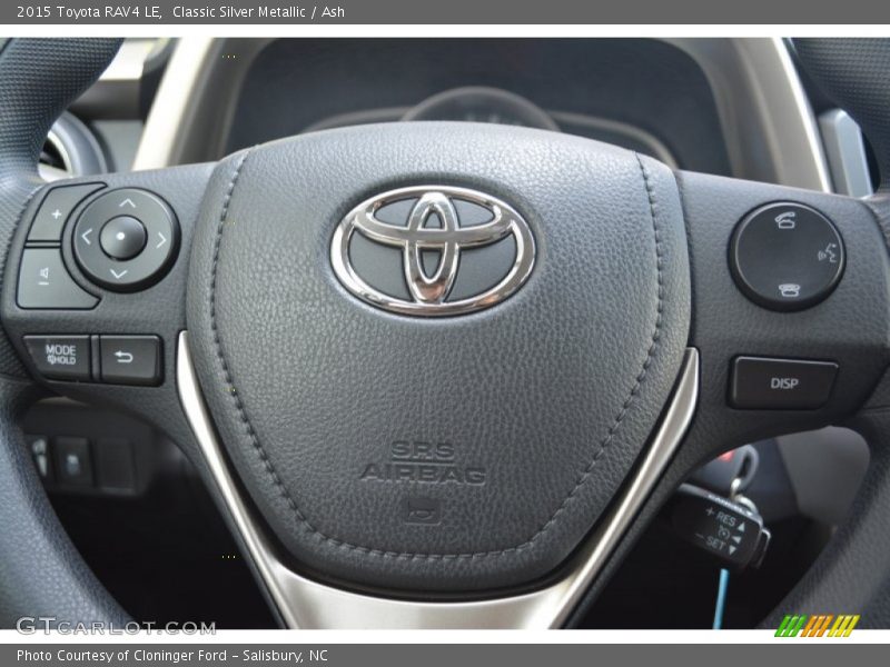 Classic Silver Metallic / Ash 2015 Toyota RAV4 LE