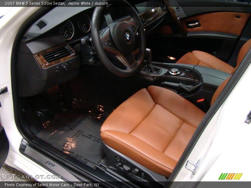 Alpine White / Auburn 2007 BMW 5 Series 530xi Sedan