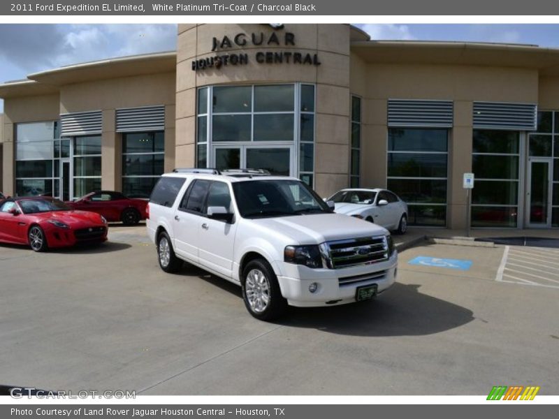 White Platinum Tri-Coat / Charcoal Black 2011 Ford Expedition EL Limited