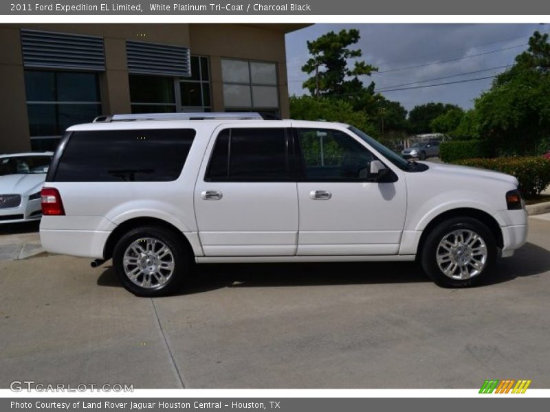 White Platinum Tri-Coat / Charcoal Black 2011 Ford Expedition EL Limited