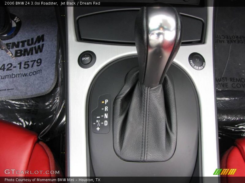 Jet Black / Dream Red 2006 BMW Z4 3.0si Roadster