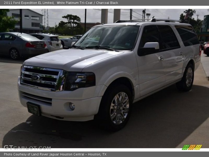 White Platinum Tri-Coat / Charcoal Black 2011 Ford Expedition EL Limited