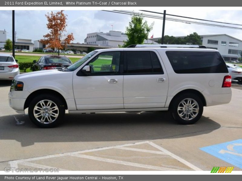 White Platinum Tri-Coat / Charcoal Black 2011 Ford Expedition EL Limited