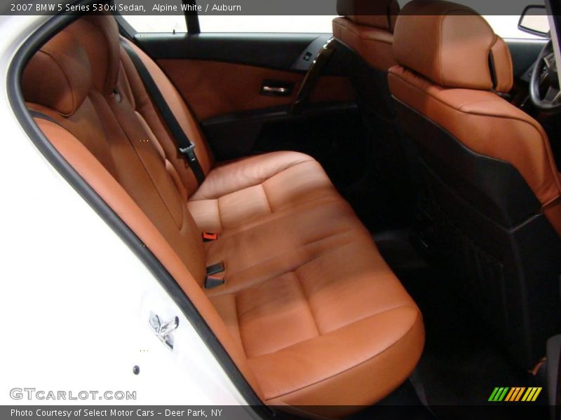 Alpine White / Auburn 2007 BMW 5 Series 530xi Sedan