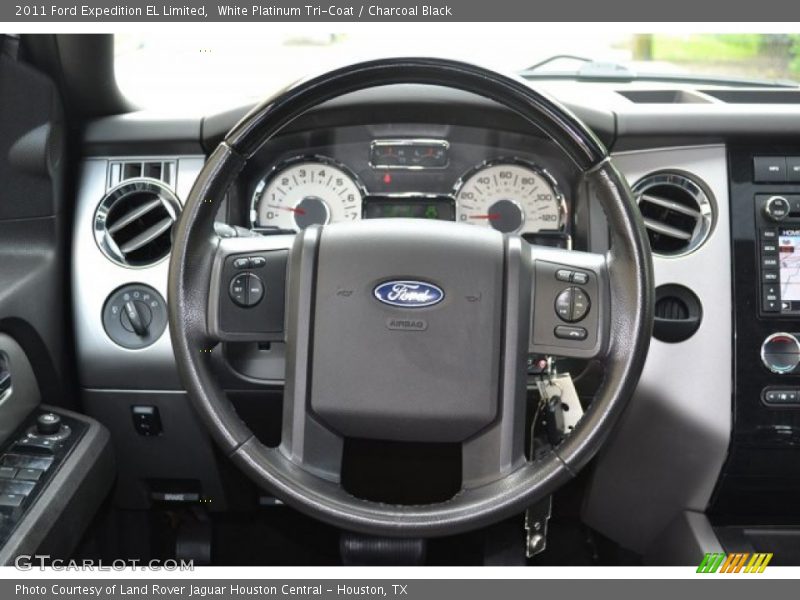 White Platinum Tri-Coat / Charcoal Black 2011 Ford Expedition EL Limited
