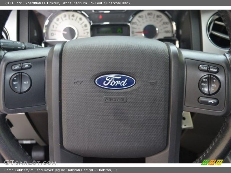 White Platinum Tri-Coat / Charcoal Black 2011 Ford Expedition EL Limited