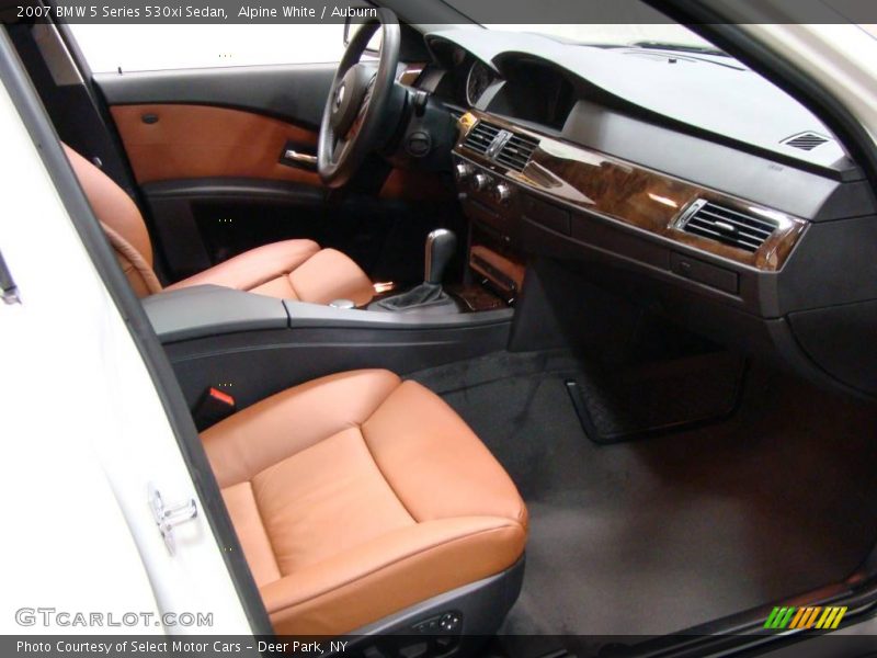 Alpine White / Auburn 2007 BMW 5 Series 530xi Sedan