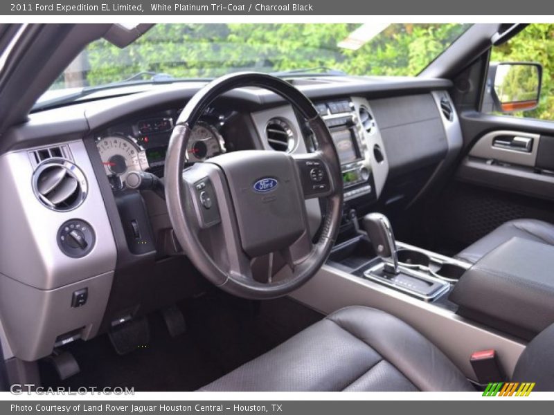 White Platinum Tri-Coat / Charcoal Black 2011 Ford Expedition EL Limited