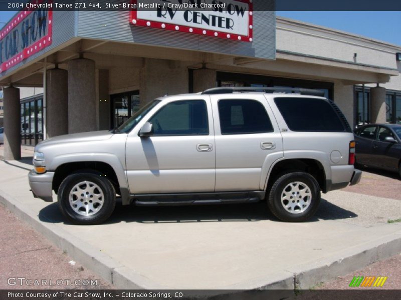 Silver Birch Metallic / Gray/Dark Charcoal 2004 Chevrolet Tahoe Z71 4x4
