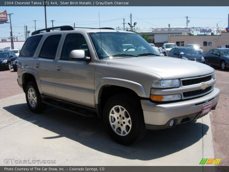 Silver Birch Metallic / Gray/Dark Charcoal 2004 Chevrolet Tahoe Z71 4x4