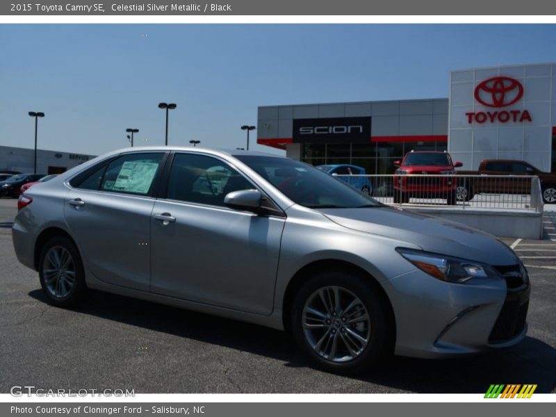 Celestial Silver Metallic / Black 2015 Toyota Camry SE