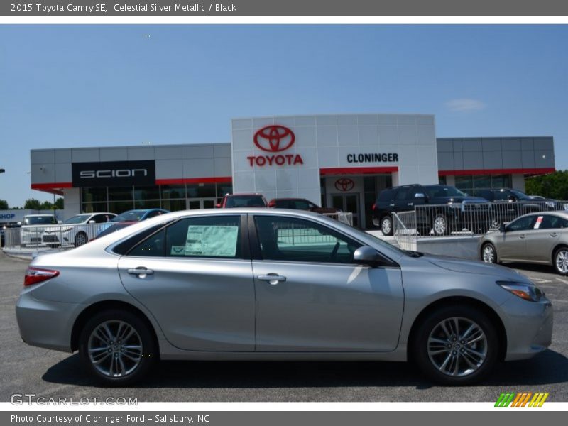 Celestial Silver Metallic / Black 2015 Toyota Camry SE