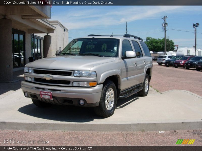 Silver Birch Metallic / Gray/Dark Charcoal 2004 Chevrolet Tahoe Z71 4x4
