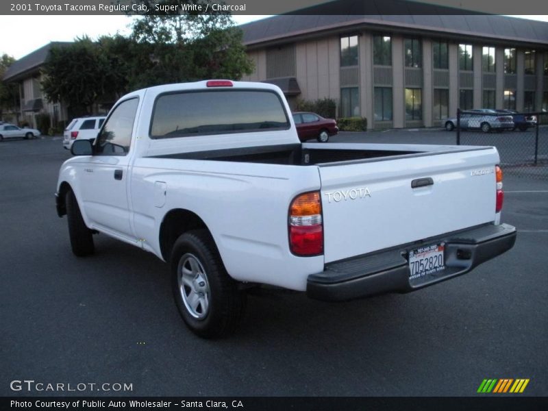 Super White / Charcoal 2001 Toyota Tacoma Regular Cab