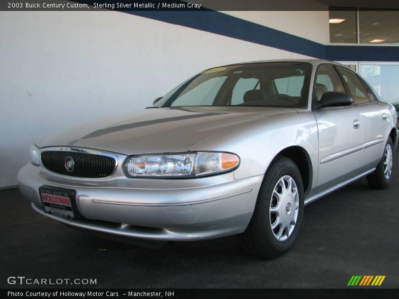 Sterling Silver Metallic / Medium Gray 2003 Buick Century Custom
