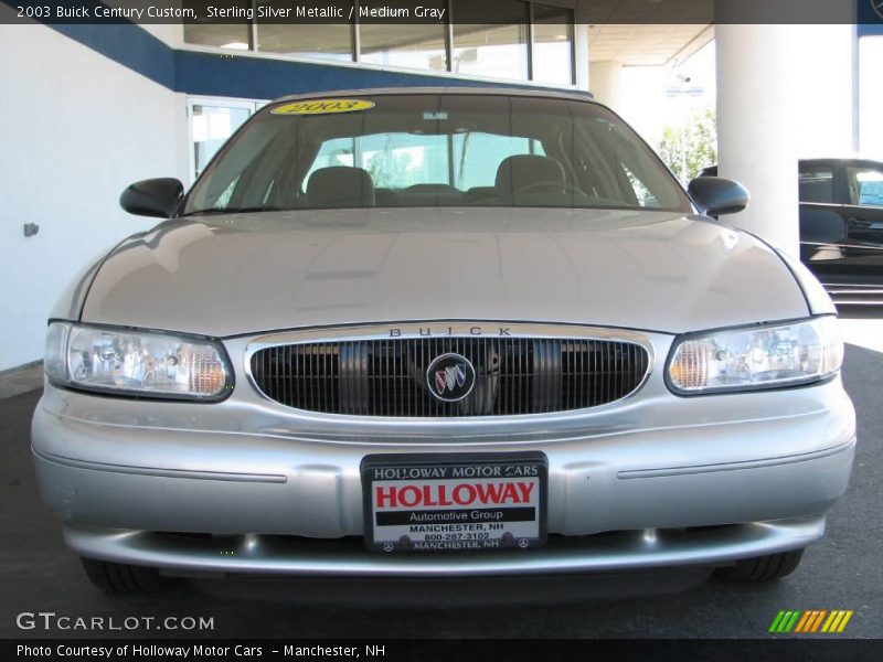 Sterling Silver Metallic / Medium Gray 2003 Buick Century Custom