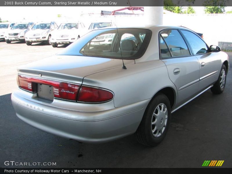 Sterling Silver Metallic / Medium Gray 2003 Buick Century Custom