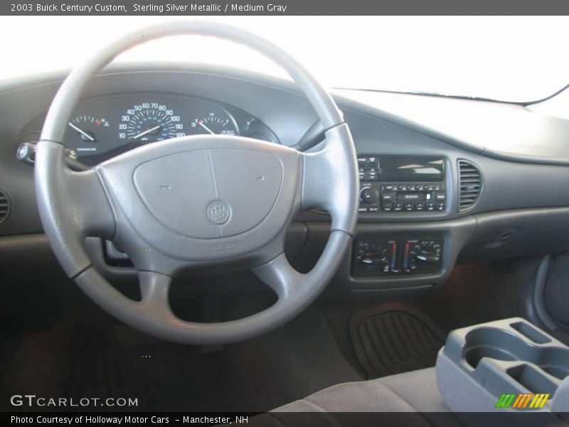 Sterling Silver Metallic / Medium Gray 2003 Buick Century Custom