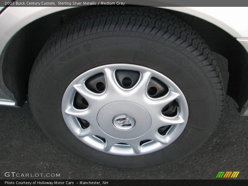 Sterling Silver Metallic / Medium Gray 2003 Buick Century Custom