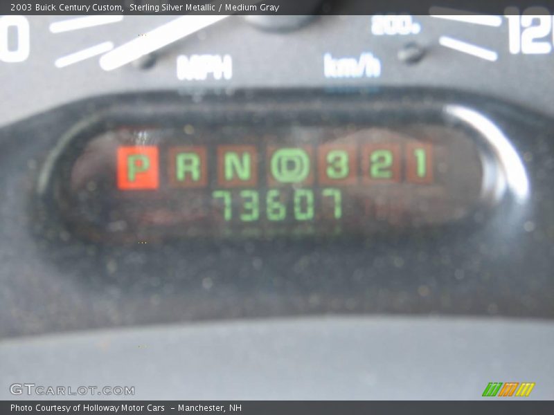 Sterling Silver Metallic / Medium Gray 2003 Buick Century Custom