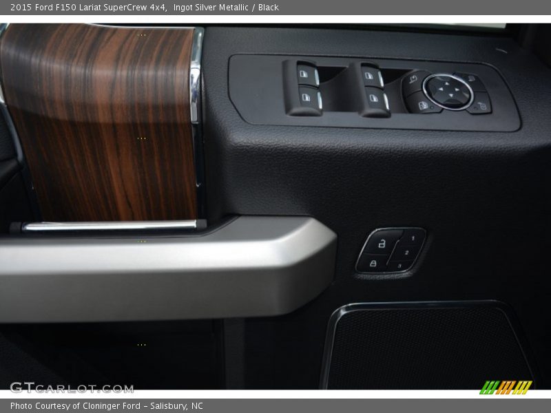 Ingot Silver Metallic / Black 2015 Ford F150 Lariat SuperCrew 4x4