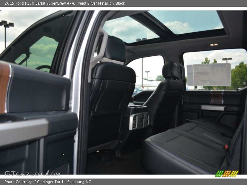 Ingot Silver Metallic / Black 2015 Ford F150 Lariat SuperCrew 4x4