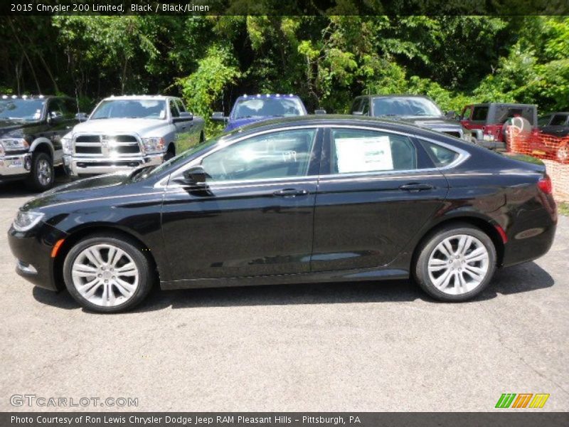 Black / Black/Linen 2015 Chrysler 200 Limited