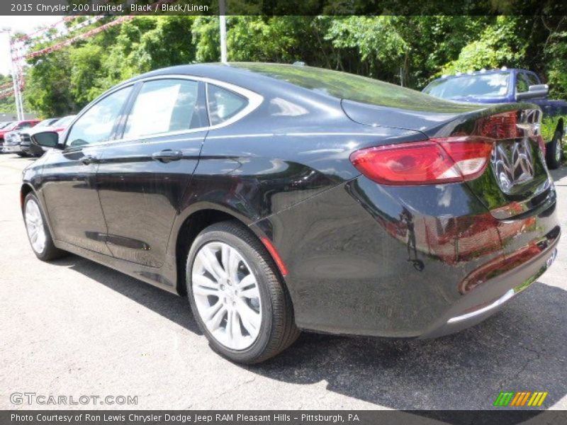Black / Black/Linen 2015 Chrysler 200 Limited