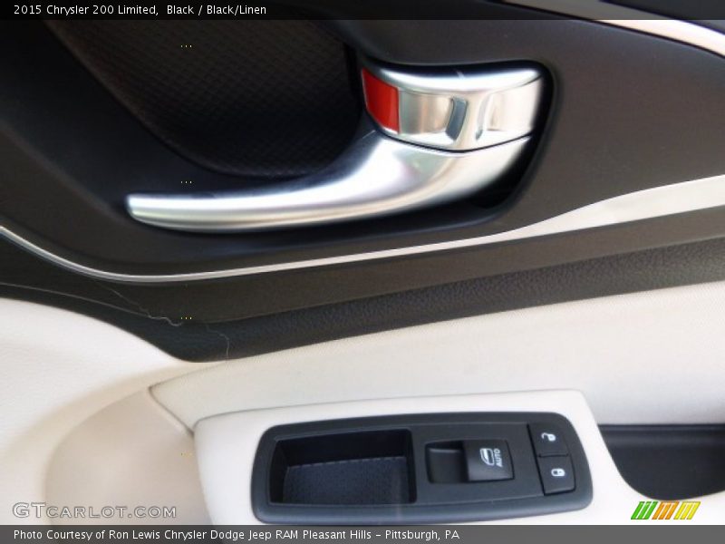 Black / Black/Linen 2015 Chrysler 200 Limited