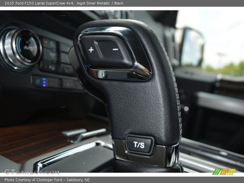 Ingot Silver Metallic / Black 2015 Ford F150 Lariat SuperCrew 4x4