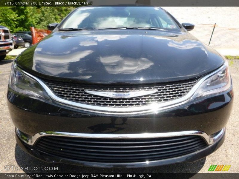 Black / Black/Linen 2015 Chrysler 200 Limited