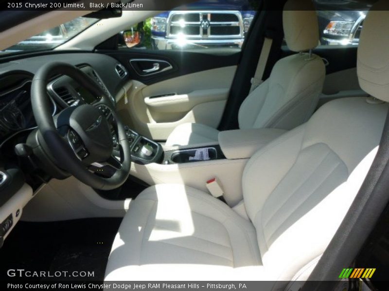 Black / Black/Linen 2015 Chrysler 200 Limited