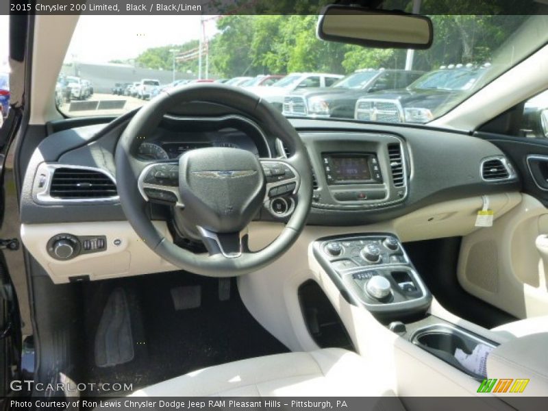 Black / Black/Linen 2015 Chrysler 200 Limited