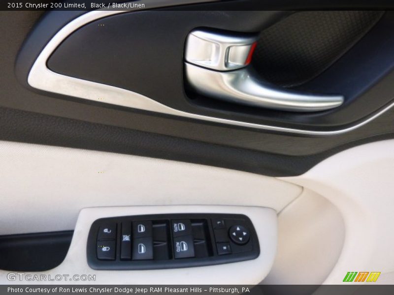 Black / Black/Linen 2015 Chrysler 200 Limited