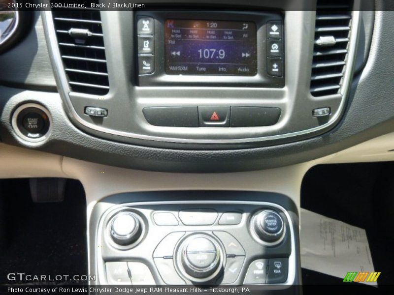 Black / Black/Linen 2015 Chrysler 200 Limited